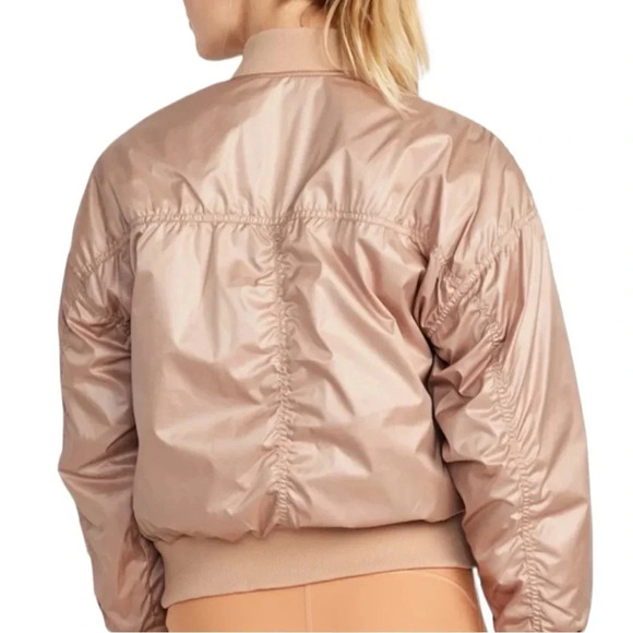 NWT Old Navy Plus Sized Oversized Water Resistant Bomber Jacket Color- Tirimisu - Picture 6 of 7